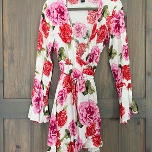 Forever 21 Floral Tie Wrap Dress